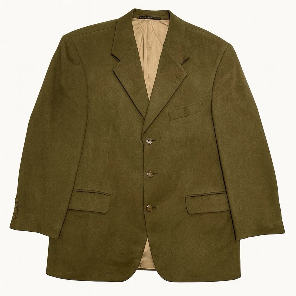 Vintage Brandini for Filene’s Olive Green 3 Button Blazer Jacket 40S